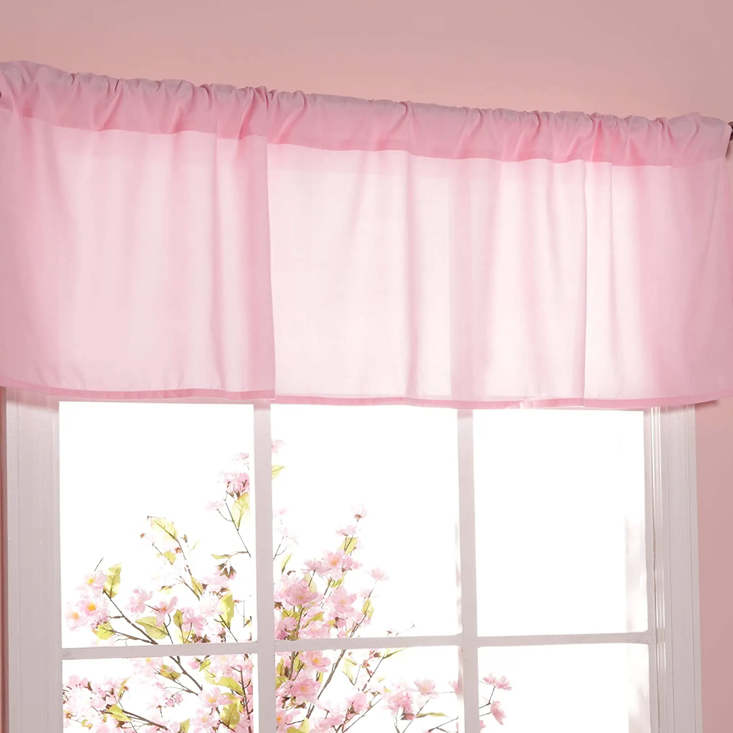 Pink Window Valance