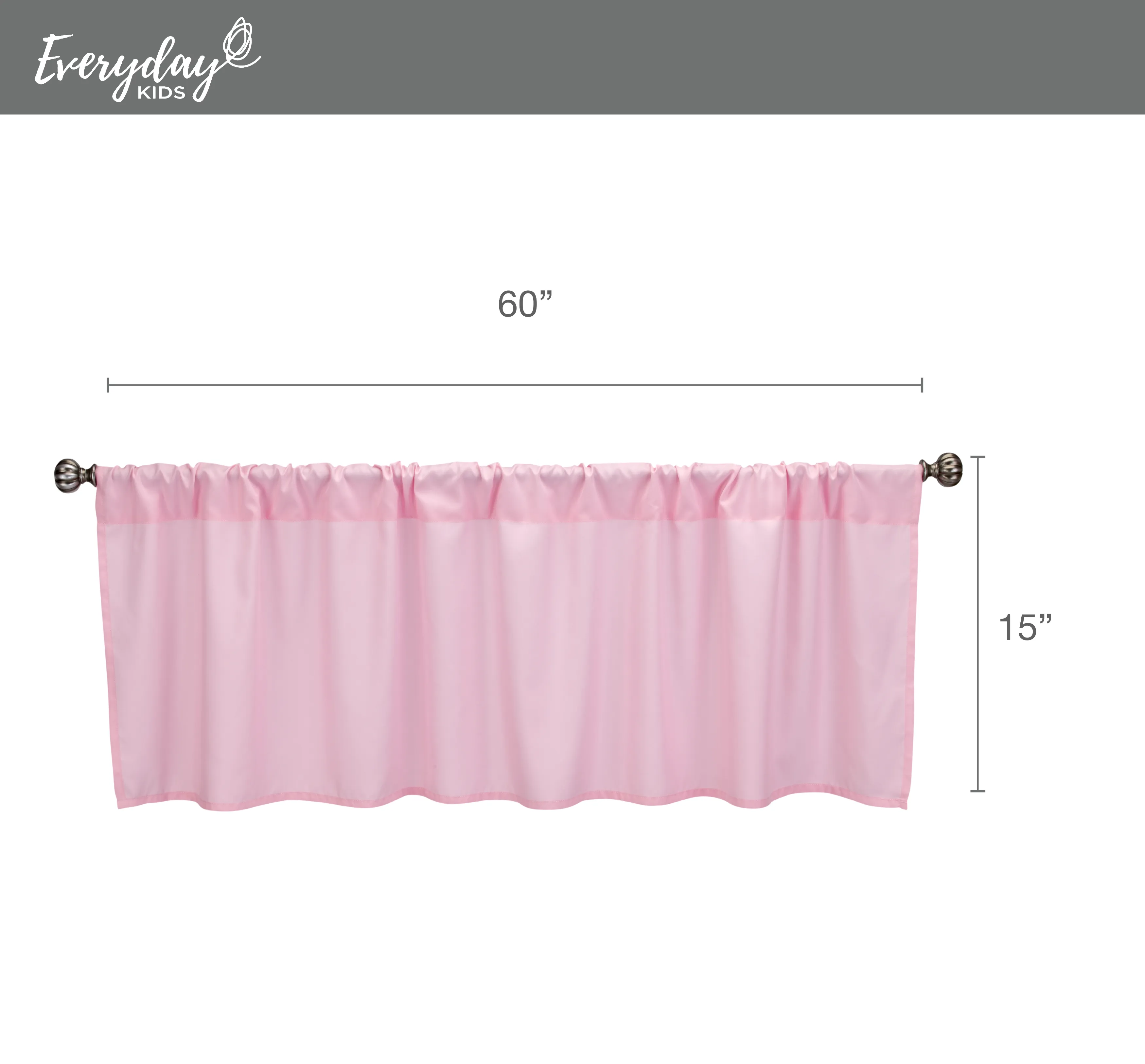 Pink Window Valance