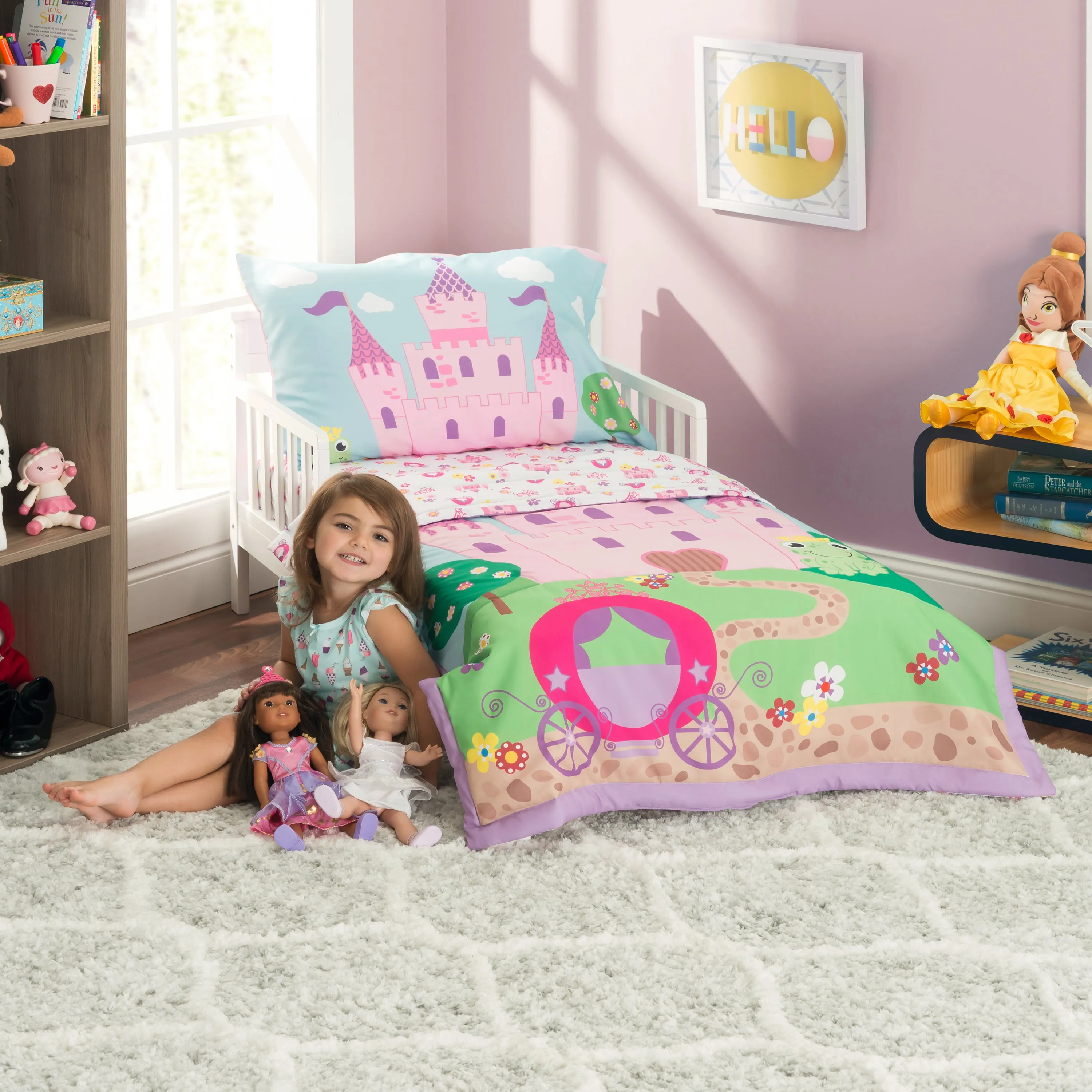 Princess Storyland 4-Piece Toddler Bedding Set