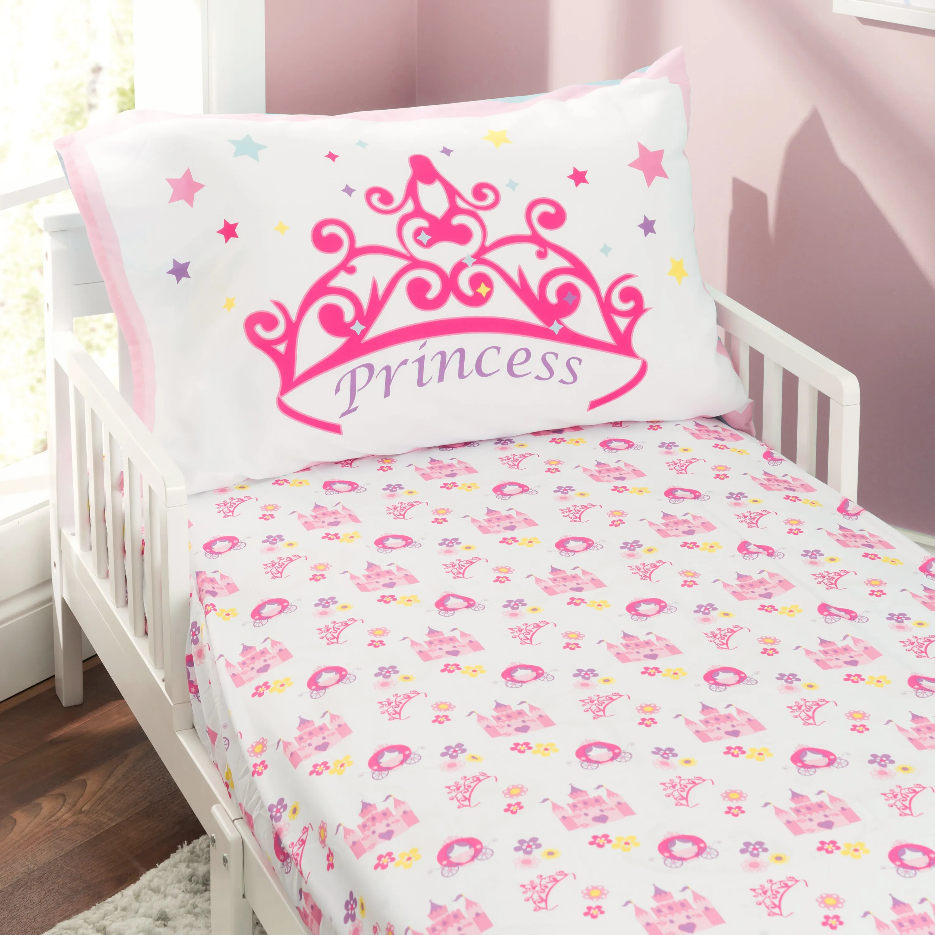 Princess Storyland 4-Piece Toddler Bedding Set