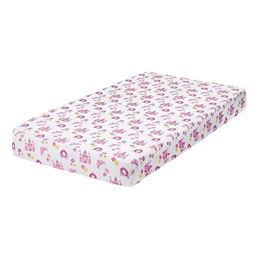 Princess/Lavender 2-Pack Fitted Crib Sheet