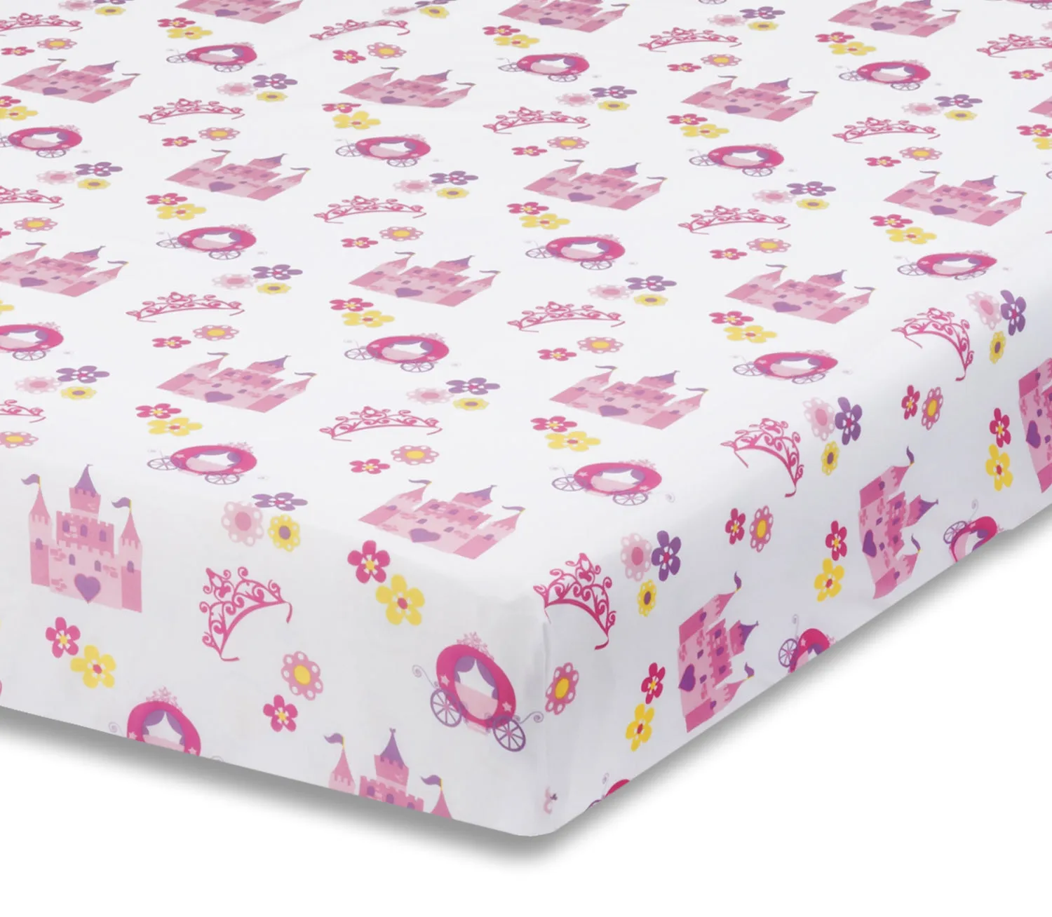 Princess/Lavender 2-Pack Fitted Crib Sheet