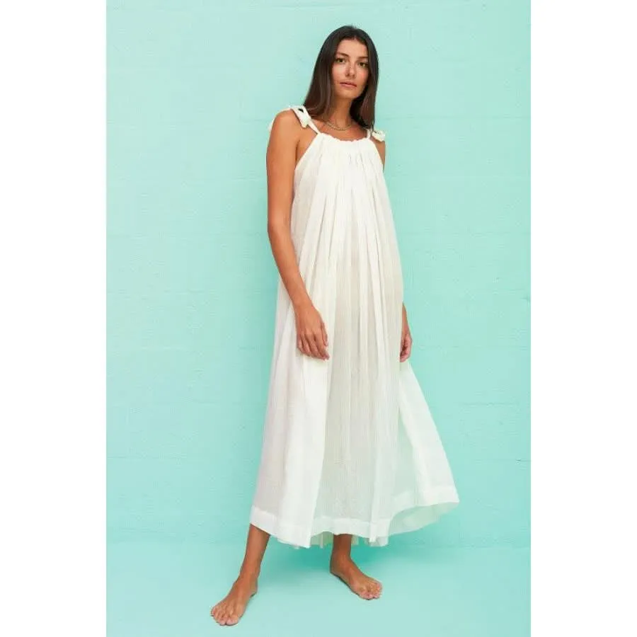 Pītusa Lowback Satin Strap Maxi