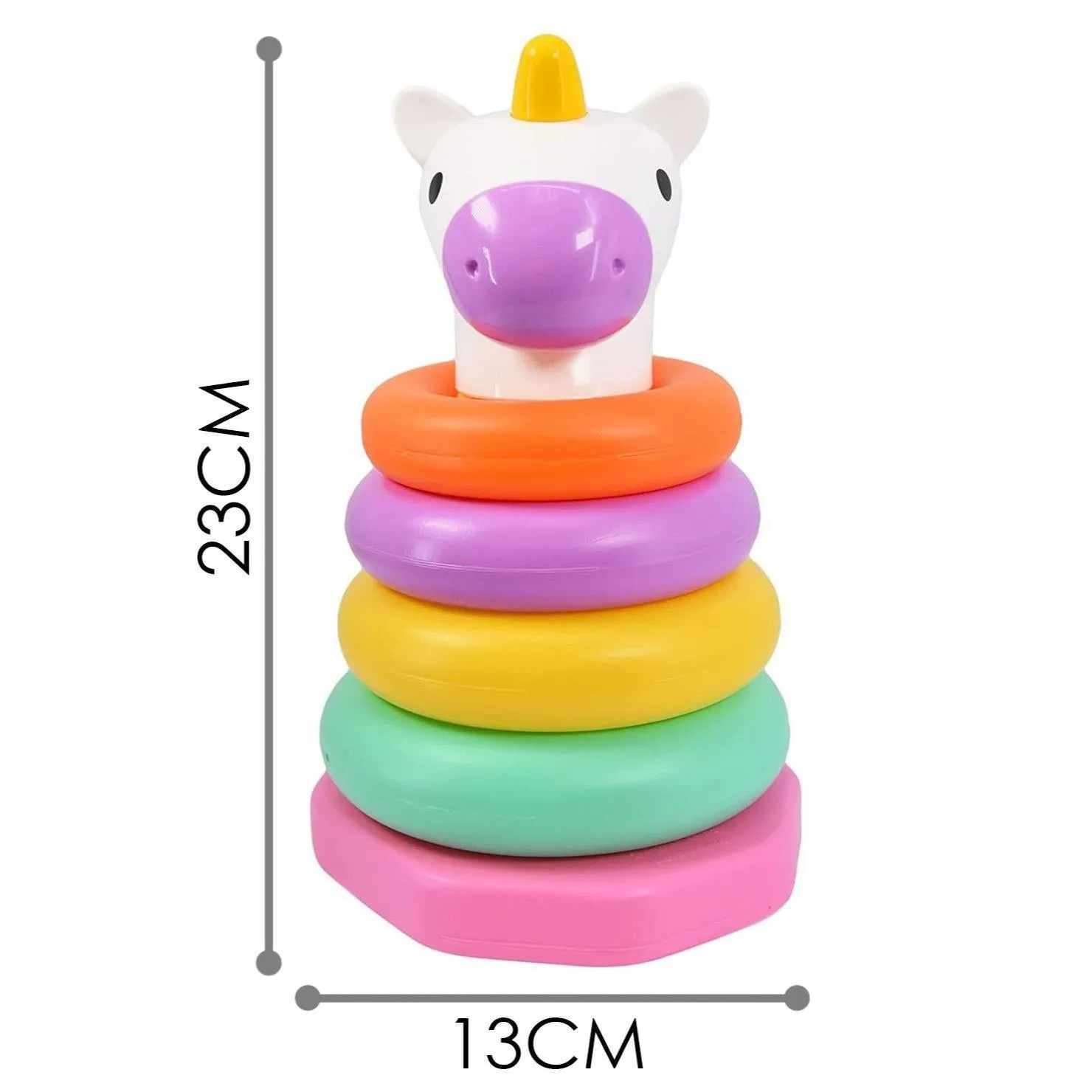 "Una The Unicorn" Baby Stacking Rings