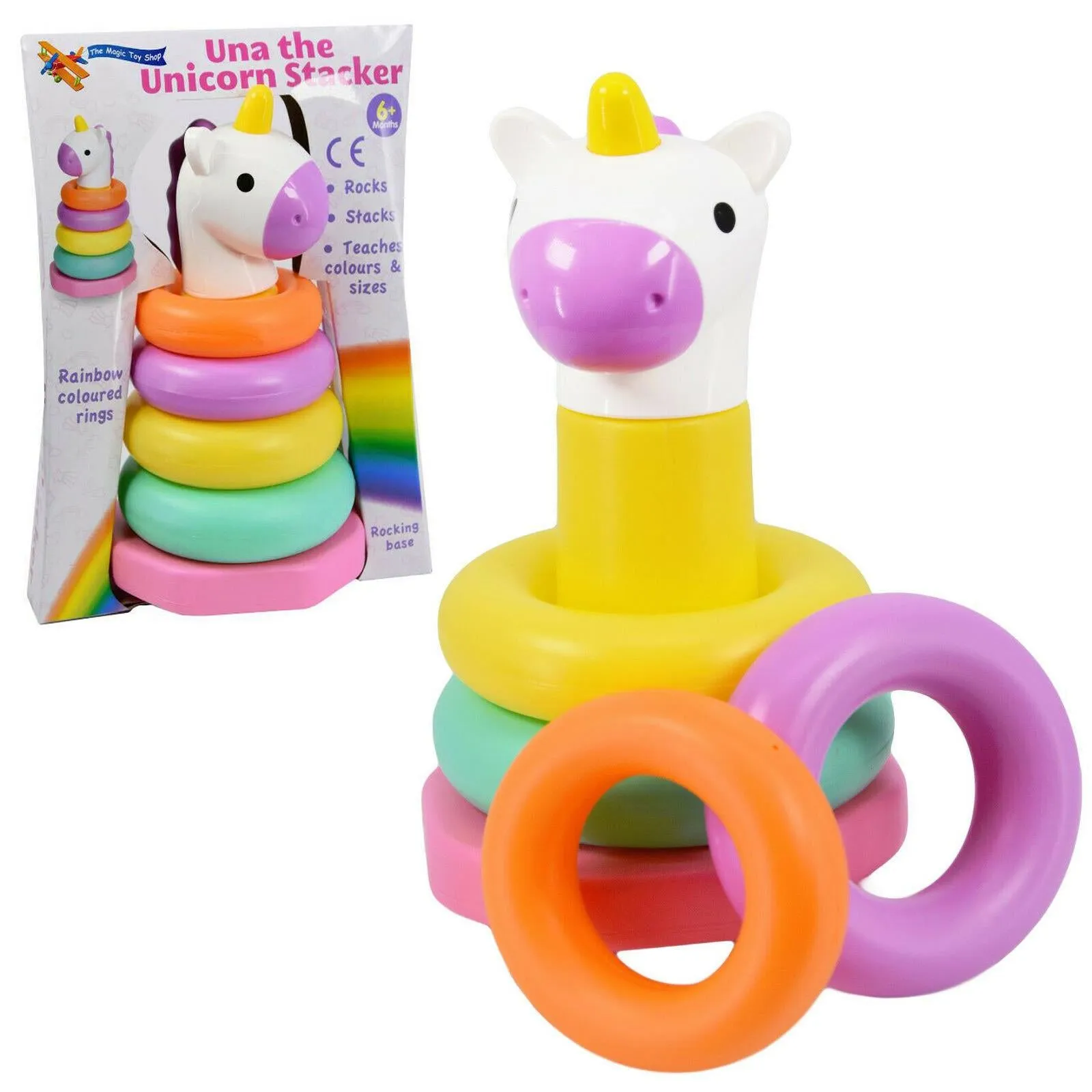 "Una The Unicorn" Baby Stacking Rings