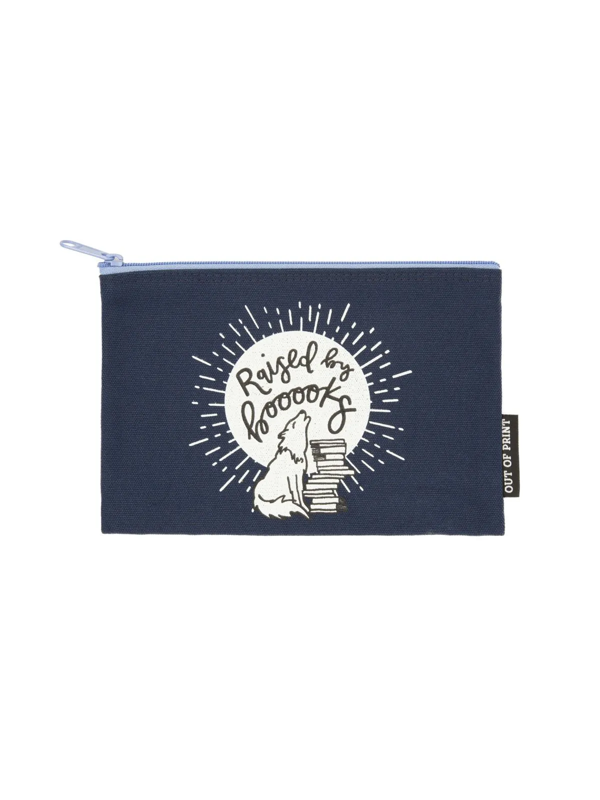 Raised by Books pouch