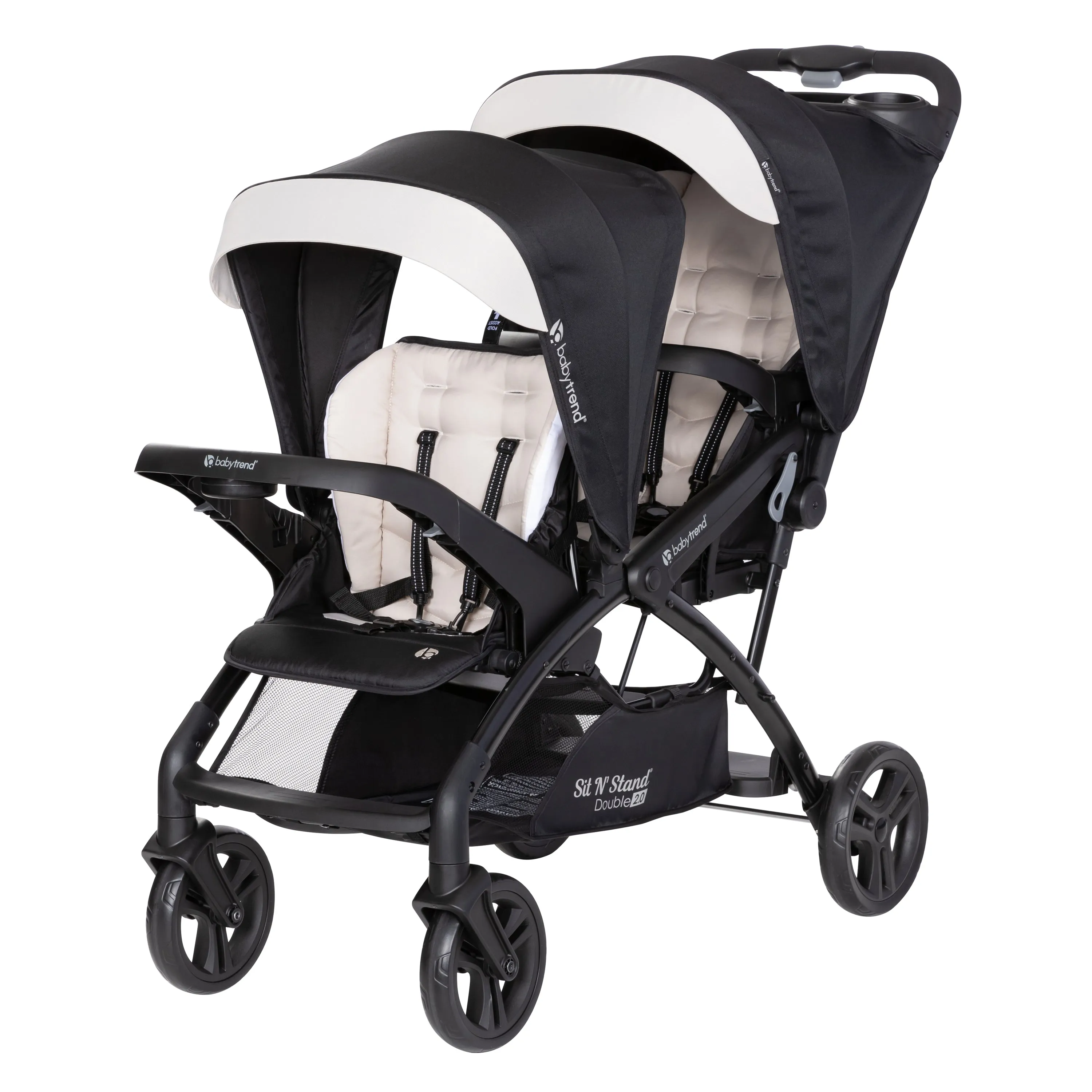 Sit N' Stand® Double 2.0 Stroller - Modern Khaki (VM Innovations Exclusive)