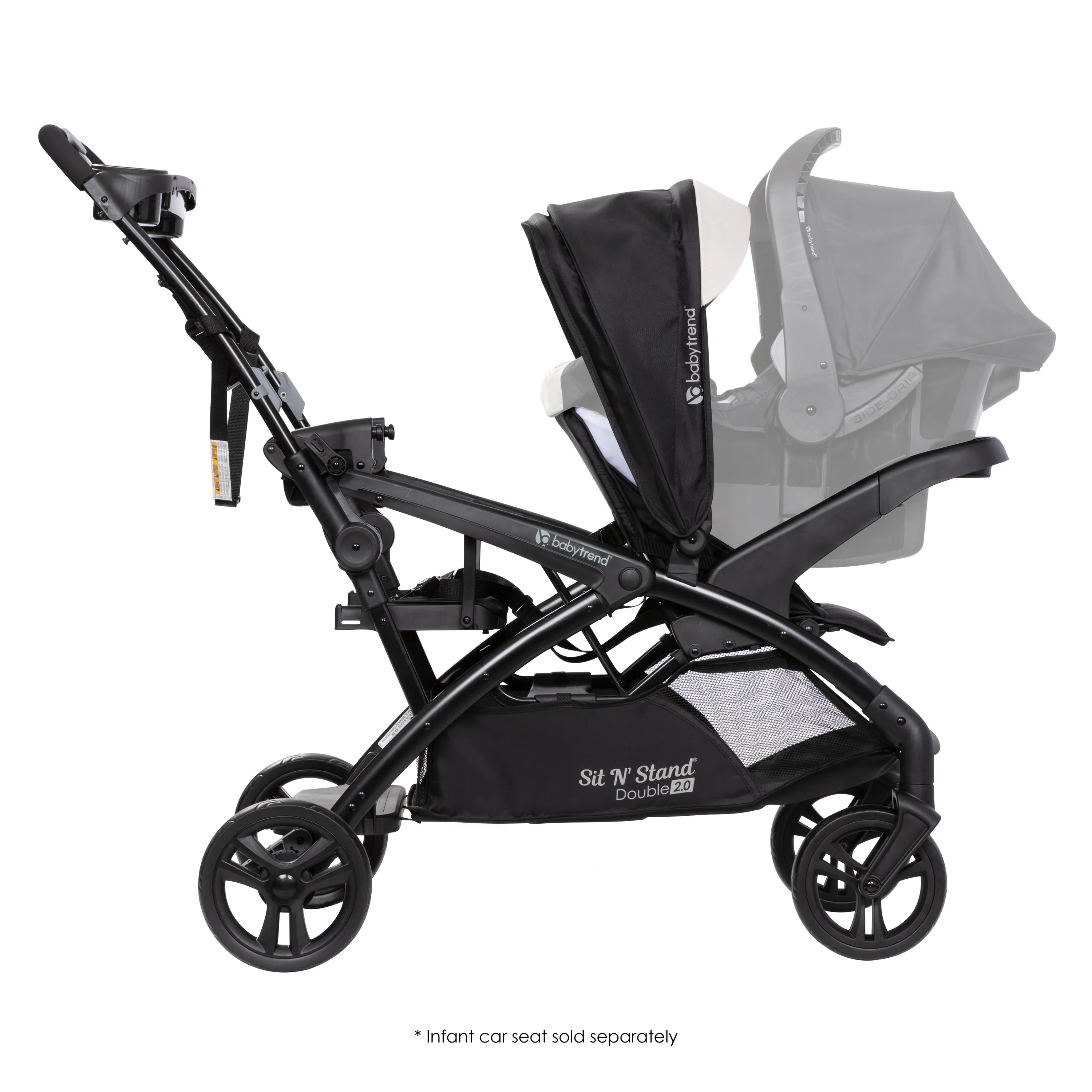 Sit N' Stand® Double 2.0 Stroller - Modern Khaki (VM Innovations Exclusive)