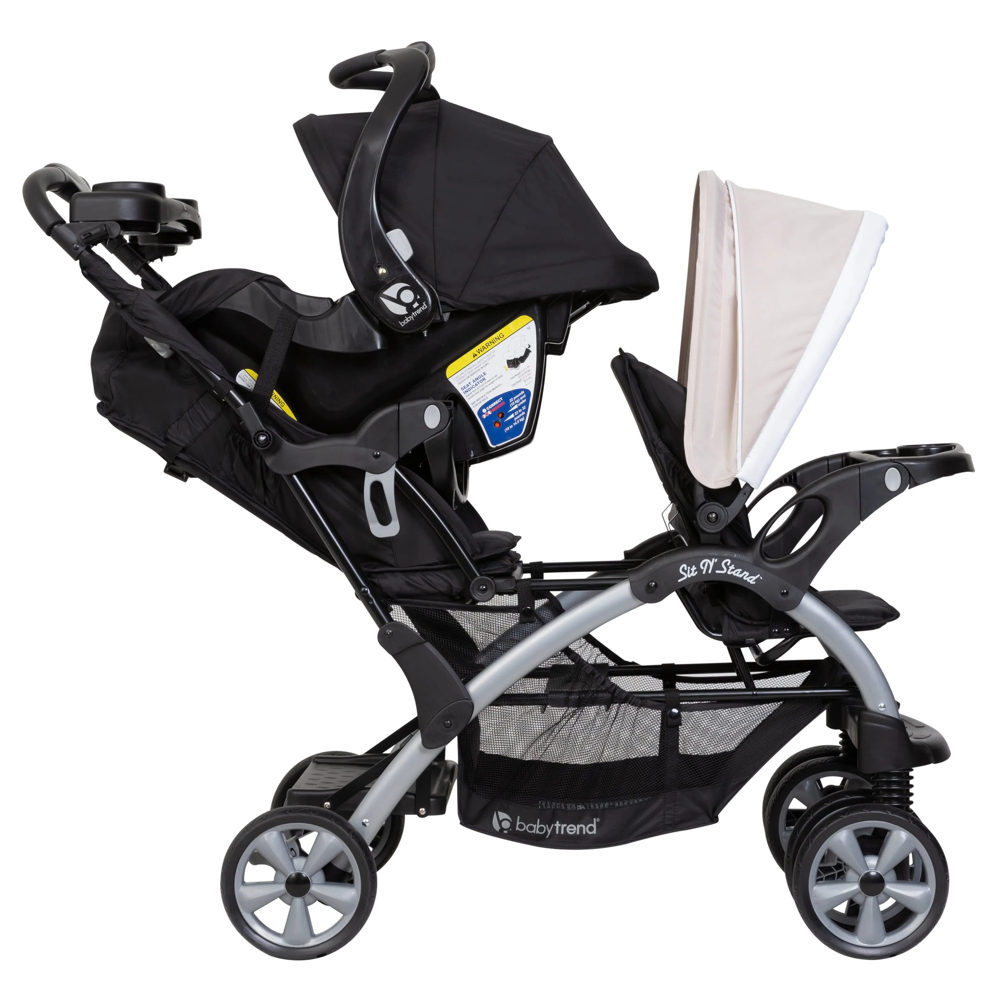 Sit N' Stand® Double Stroller - Modern Khaki (VM Innovations Exclusive)