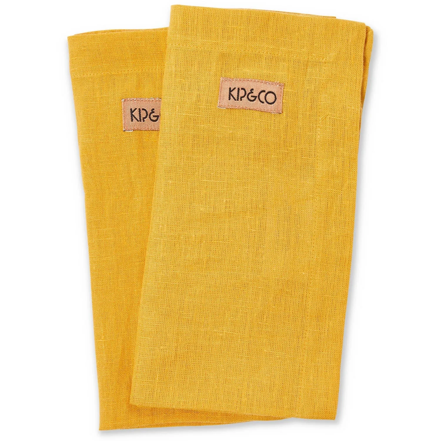 Staples Mustard Linen Napkin Set