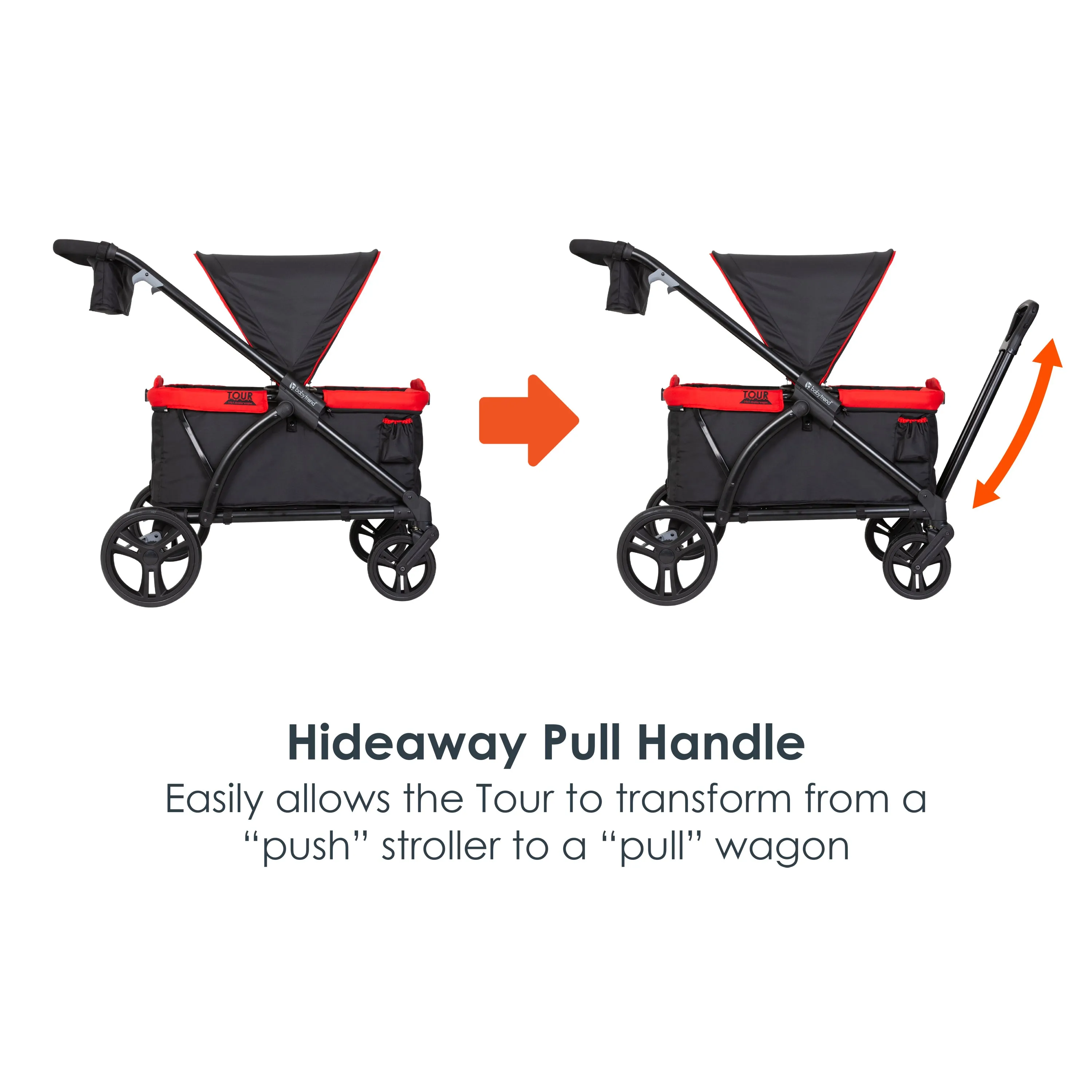 Tour™ 2-in-1 Stroller Wagon in Mars Red (Walmart Exclusive)