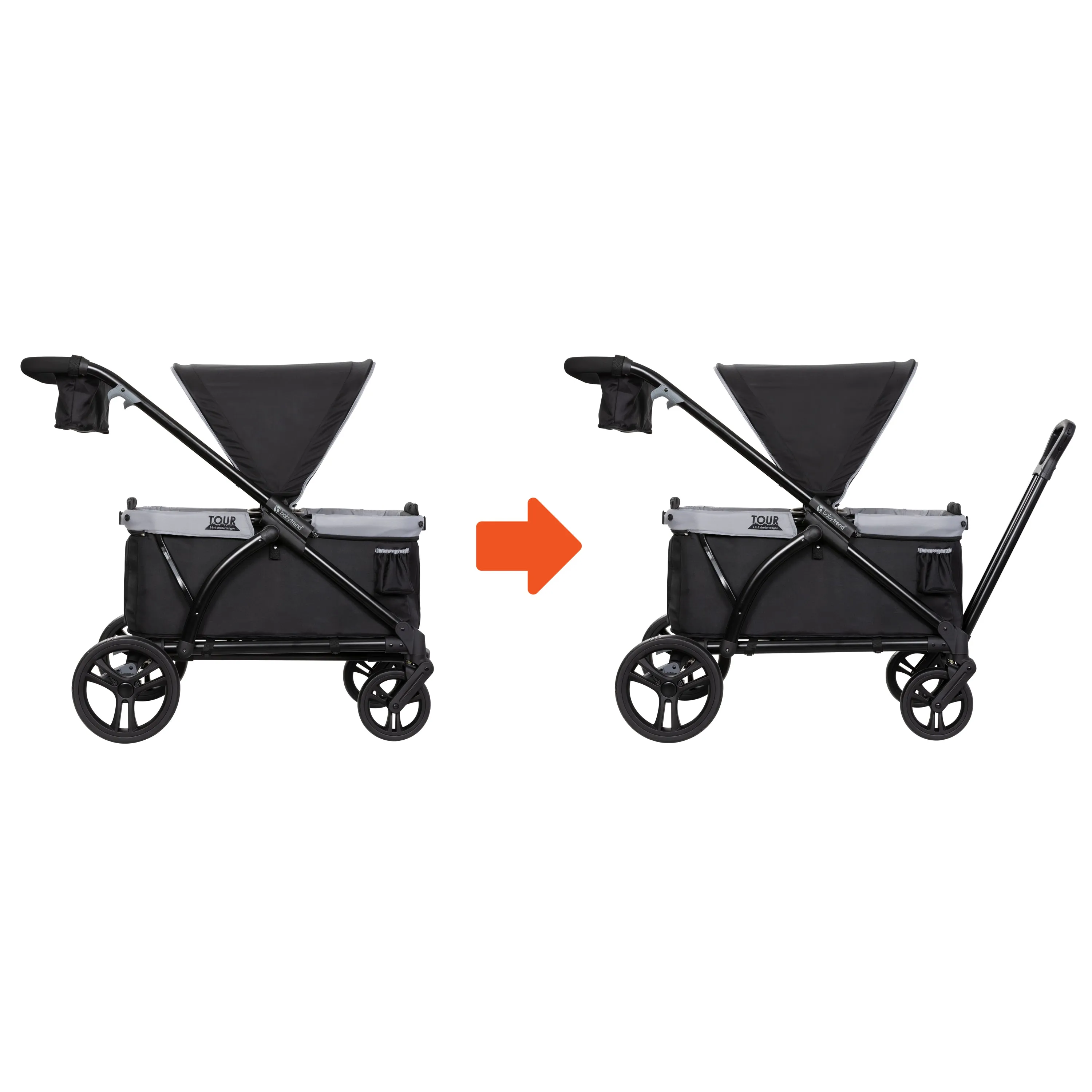 Tour™ 2-in-1 Stroller Wagon - Mars Black (Walmart Exclusive)