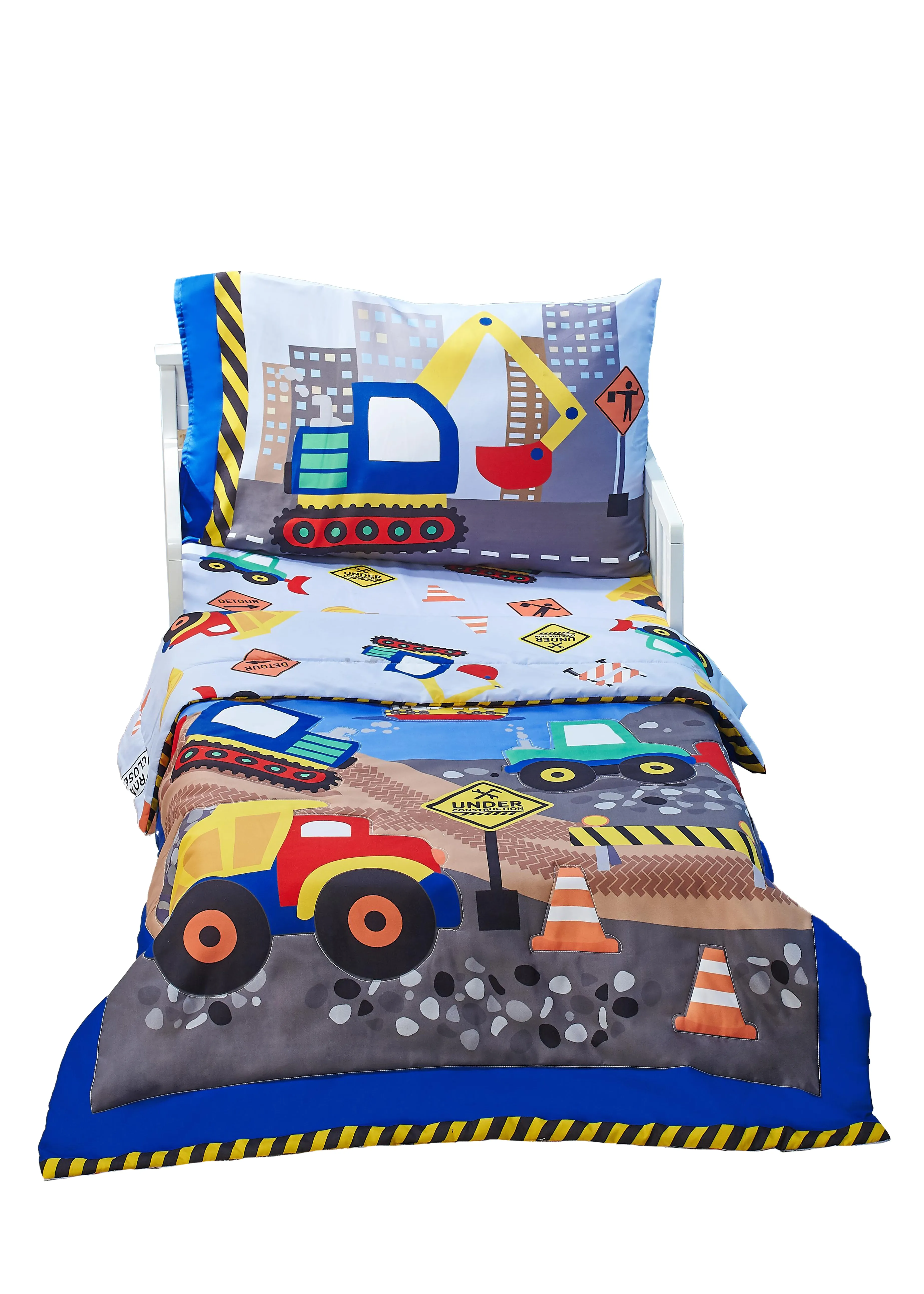 Under Construction 4-Piece Toddler Bedding Set