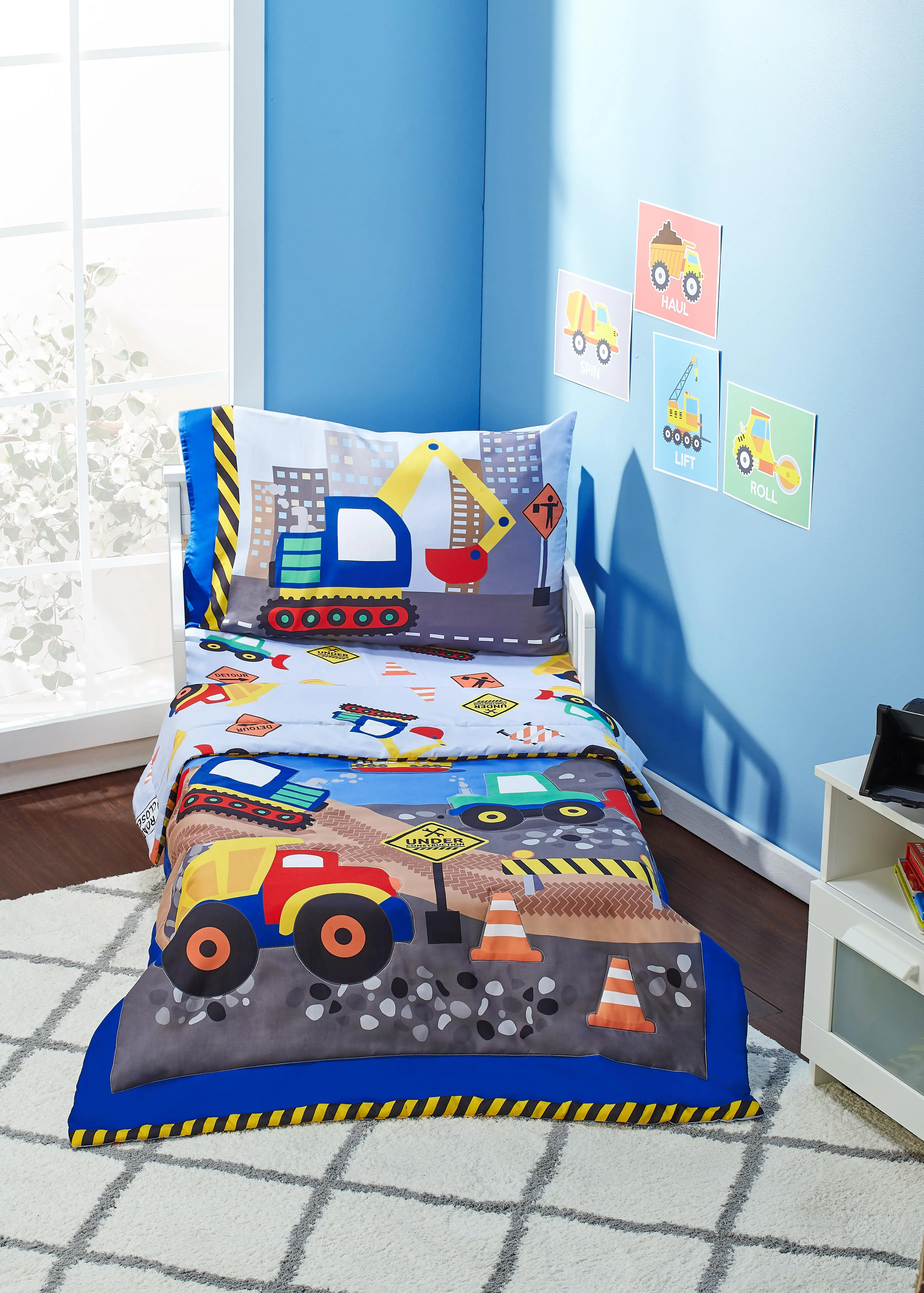 Under Construction 4-Piece Toddler Bedding Set