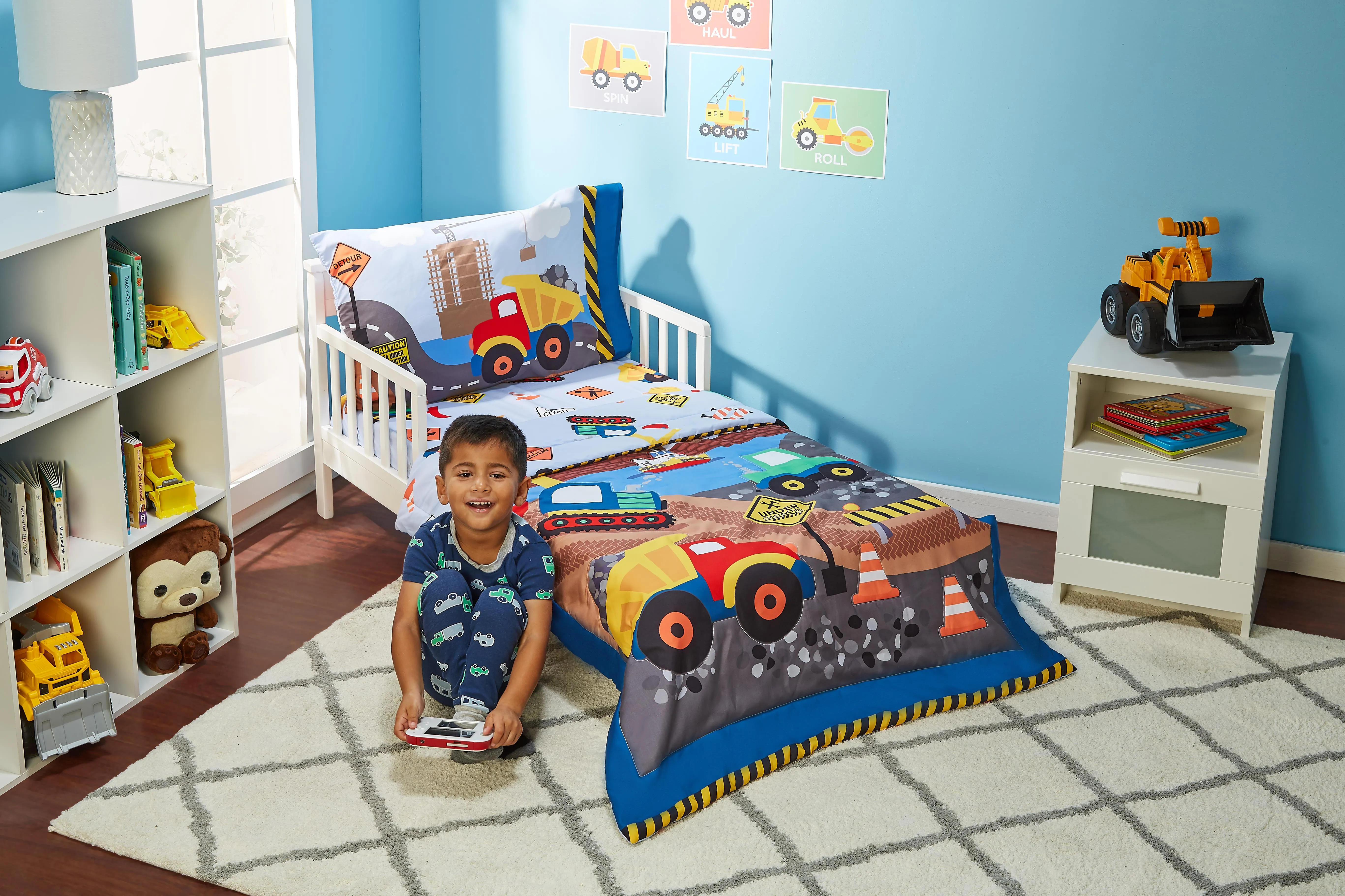 Under Construction 4-Piece Toddler Bedding Set