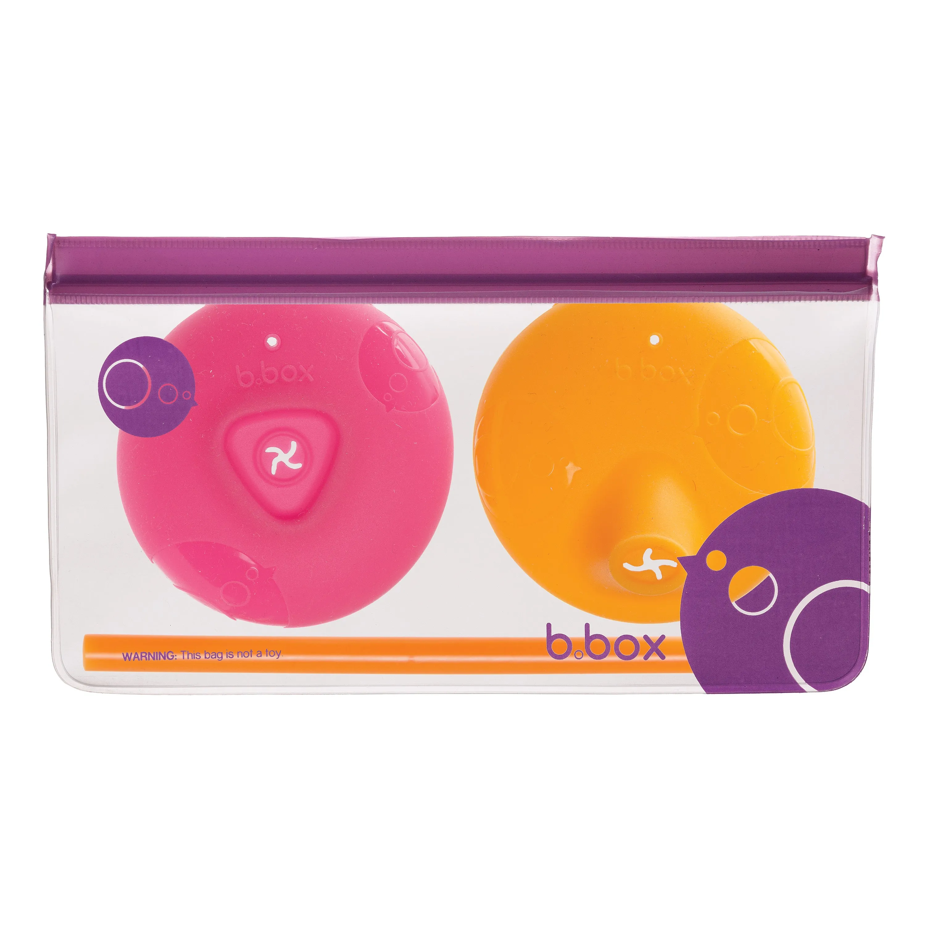 Universal Silicone Lid & Straw Travel Pack Pink Orange